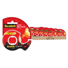 3M Scotch 多用途膠帶 12mm x 20m 522, 10個, 透明