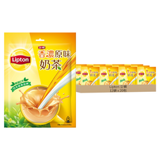 Lipton 立頓 香濃原味奶茶, 20包, 20g, 12袋