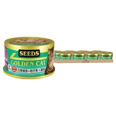 惜時 GOLDEN CAT 健康機能特級金貓餐罐, 白身鮪魚+吻仔魚+雞肉, 80g, 24罐