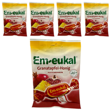 Em-eukal 德國索丹紅石榴蜂蜜糖, 75g, 5包