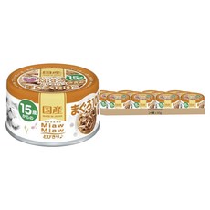 MIAWMIAW 樂妙喵8號15歲 貓罐頭, 鮪魚+雞肉, 60g, 24罐