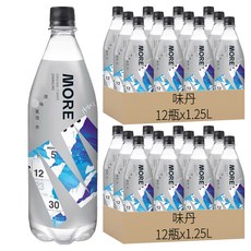 多喝水 MORE 原味氣泡水, 1.25L, 24瓶