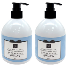 QUNDO 康朵 香水洗手乳 鼠尾草與海鹽, 2個, 300ml