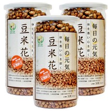 Global Garden 盛花園 豆米花 紅麴納豆, 百分百紅麴加黃金豆穀物發酵, 低溫真空烘培, 口感香脆微鹹, 非基因食品不含動物性脂肪, 330g, 3罐