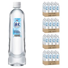 泰山 純水 600ML x 24瓶, RO逆滲透, 105度高溫煮沸, 專利不脫落瓶蓋, 96瓶