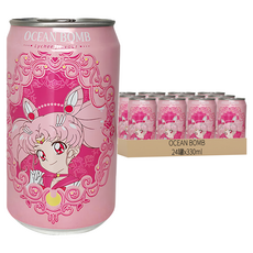 OCEAN BOMB Y.H.B 海洋深層氣泡水 荔枝風味 24罐, 330ml