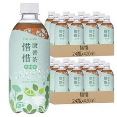 惜惜 康普茶氣泡飲 檸檬薄荷口味, 420ml, 48瓶