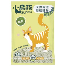 小屁貓 豌豆貓砂 57135, 6L, 1袋, 綠茶
