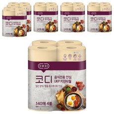 CODI 捲筒式食品專用廚房紙巾 UKP 140枚, 4捲, 6袋