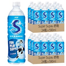 Super Supau 舒跑 S健康補給飲料 590ml (低熱量、無果糖), 48瓶
