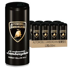 AUTOMOBILI LAMBORGHINI 藍寶堅尼能量飲料 330ml 迅速補充能量, 12瓶