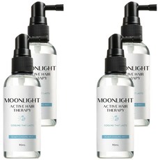 MOONLIGHT 莯光 進階版 頭皮清新淨涼噴霧 一般/油性頭皮適用, 4個, 90ml