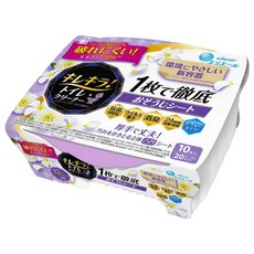 elleair 艾黎艾爾 超潔亮 廁所專用清潔抗菌濕巾 清爽花香 10枚入, 1盒