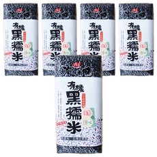 池上多力米 大地有機黑糯糙米, 台東縣池上鄉產, 富含天然花青素及膳食纖維, 1.5kg, 5包