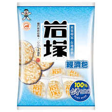 旺旺 岩塚仙貝經濟包 350g 台灣米 非油炸 酥脆口感, 1袋