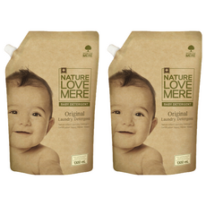 NATURE LOVE MERE 嬰幼兒衣物洗衣精補充包 99.9%殺菌效果 無重金屬和磷酸鹽, 1.3L, 2包
