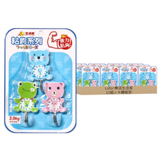 Lofor 樂活生活家 強力粘鉤 3入, 藍色 + 綠色 + 粉色, 12組