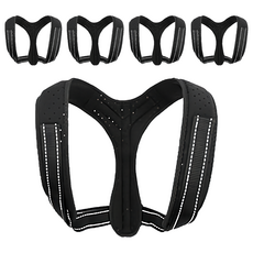 AOLIKES 奧力克斯 3107固定背部輔助帶 透氣打孔面料 加厚耐磨包邊 胸圍70~120cm 肩背圍62~76cm, 胸圍70~120cm, 肩背圍62~76cm, 5個