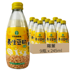 羅董 養生豆奶, 245ml, 9瓶