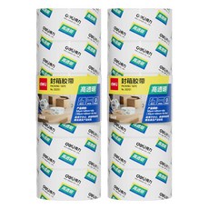 deLi 得力 大管芯 OPP封箱膠帶 30201 48mm x 40Y 6捲, 2個, 透明色