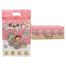 寵物夢工廠 除臭戰士活性碳除臭豆腐貓砂 經濟款, 無香味, 2kg, 12包