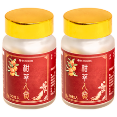 Hughes 休斯生醫 柑萃人參, 500mg, 30顆, 2瓶