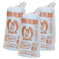 DOUBLE GOOD 双好 環保清潔袋 藍色 20斤, 3捲, 20L