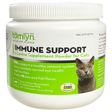 tomlyn 獸醫配方 左旋離胺酸補充粉 貓用, 100g, Immune Support, 1罐