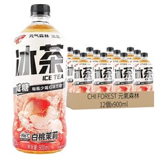 CHI FOREST 元氣森林 冰茶白桃茉莉味, 12個, 900ml