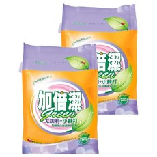 加倍潔 尤加利+小蘇打防蟎潔白超濃縮洗衣粉 食品級小蘇打 去汙防螨, 2kg, 2包