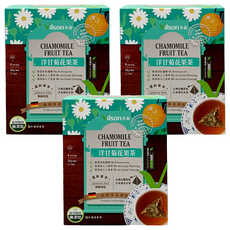 Vilson 米森 洋甘菊花果茶, 無咖啡因, 德國專業調配, 無添加防腐劑, 無添加人工香料, 無添加人工色素, 4g, 8包, 3盒