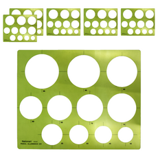 Nationart 106 大圓圈板 262 x 327mm, 綠色, 6個