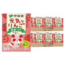 ITO EN 伊藤園 元氣蘋果果汁, 100ml, 18瓶