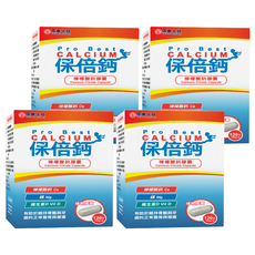 信東生技 保倍鈣檸檬酸鈣膠囊 維生素D3+檸檬酸鈣 含鎂, 120顆, 4盒