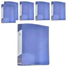 雙德 PP主色板資料簿A4 40張, 藍色, 6本