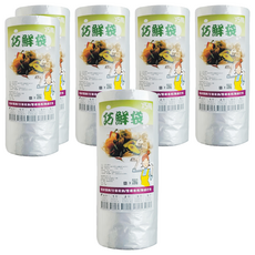 巧用 捲筒加厚型巧鮮袋 360張 6捲, 半斤(28 x 21cm)