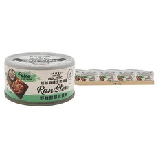 ABSOLUTE HOLISTIC 全齡貓 主食貓罐, 野牧鮮雞 + 貝類, 80g, 24罐