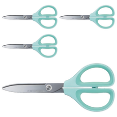 KOKUYO 國譽 SAXA空氣彈力剪 標準輕量, 綠色, 4支