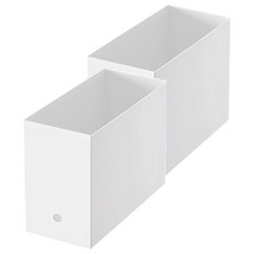 滾輪收納文件整理箱 無印風格 自由組合, 長號高款, 32 x 15 x 24cm, 2個