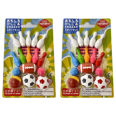 Iwako 造型橡皮擦, 各式球類, 2組