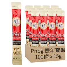 豐年寶鑑 高麗紅蔘精隨身包 15g, 100條