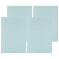 日本 MIDORI 點點彩色筆記本 A5 15275, 藍色, 4本