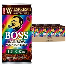 日本 BOSS 彩虹咖啡飲料 濃郁, 185ml, 30罐