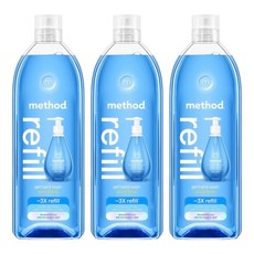 method 洗手乳補充瓶 海藍礦物, 1L, 3瓶