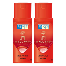 Hadalabo 肌研 極潤抗皺緊緻乳液 140ml, 改善皺紋、斑點, 2瓶