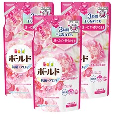 Bold 日本原裝進口 超濃縮衣物芳香洗衣精補充包 花束香, 400g, 3包