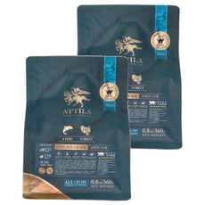 ATTILA 阿提拉 無穀全齡貓糧, 4種魚 + 火雞, 360g, 2袋