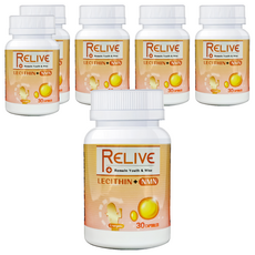 RELIVE 卵磷脂 + NMN, 500mg, 30顆, 6罐