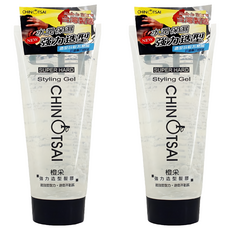 CHIN TSAI 橙采 強力造型髮膠, 超強塑型, 速乾不黏膩, 200g, 2條