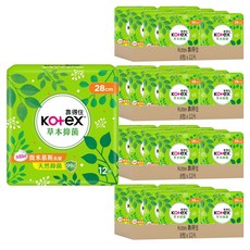 Kotex 靠得住 草本抑菌衛生棉, 28cm, 12片, 32包